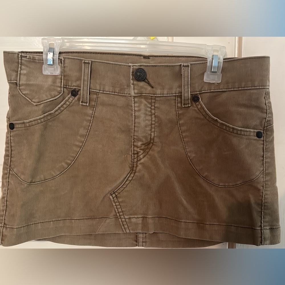 Levi corduroy jean skirt